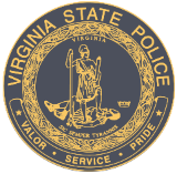 Gold over black Virginia State Police